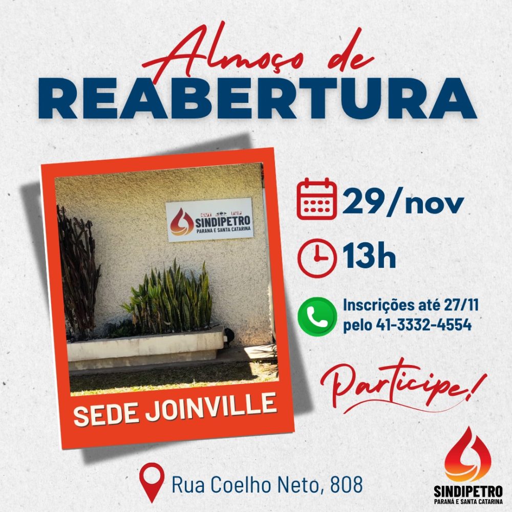 reabertura da sede de Joinville