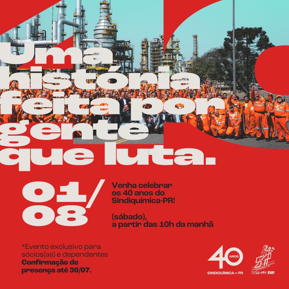 Sindiquímica-PR 40 anos