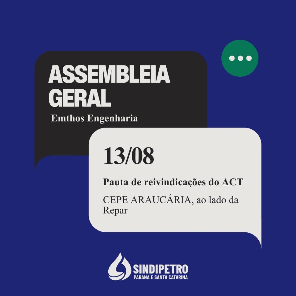 Assembleia discute pauta de reivindicações para o ACT da Emthos