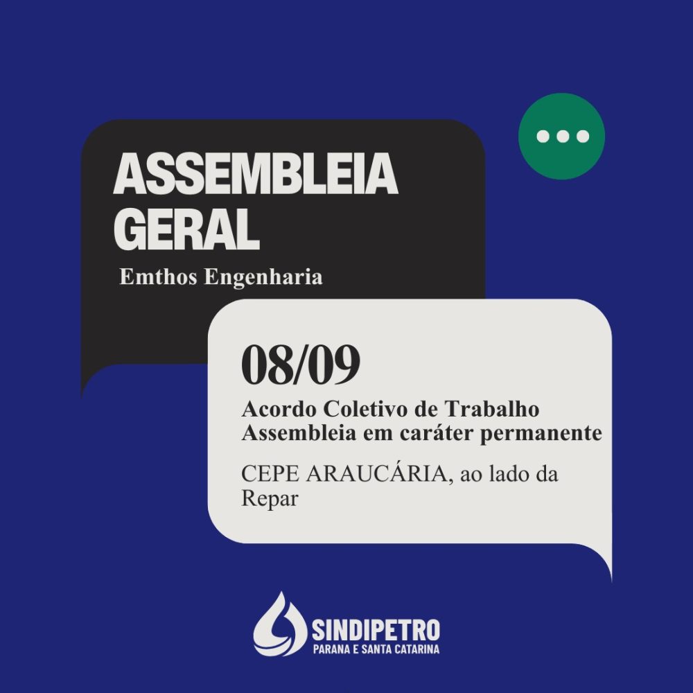 Assembleia discute acordo coletivo da Emthos